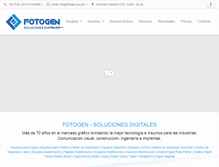 Tablet Screenshot of fotogen-sa.com